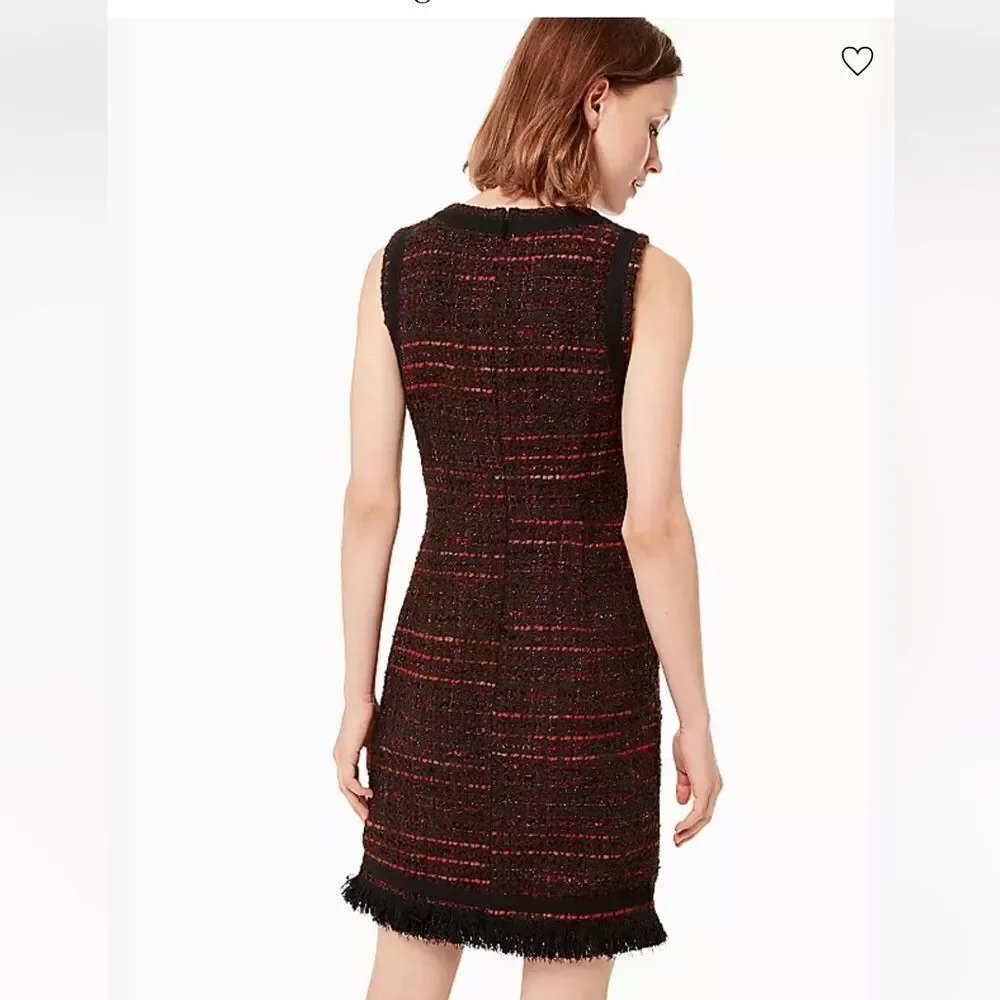 Kate Spade Multi Tweed Fringe Jacket and Dress Suit